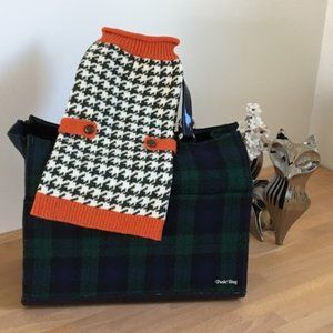 NEW FabDog Fab Dog Houndstooth Pet Sweater RARE